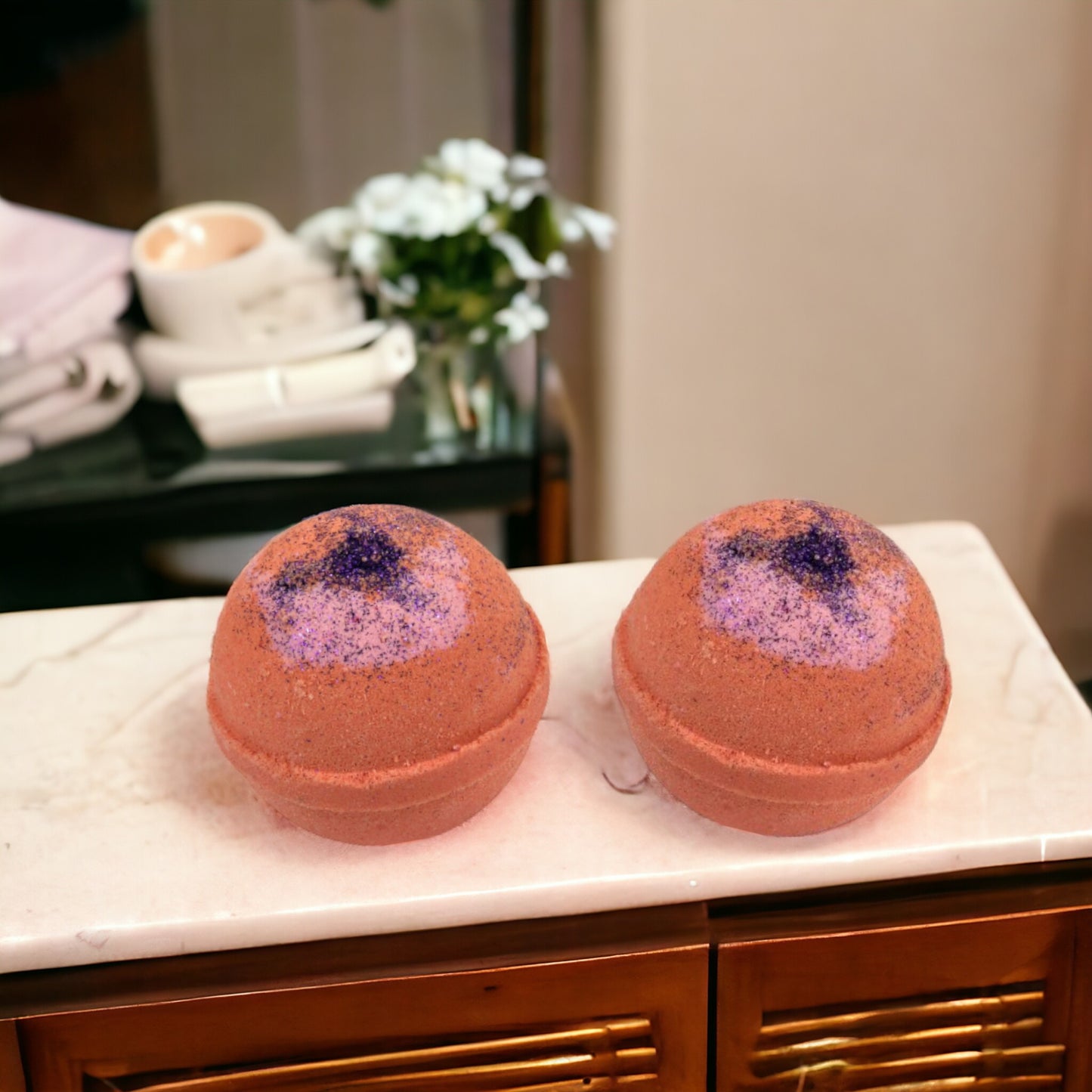 Watermelon Glitter Bath Bomb