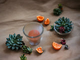 Orange Votive Candle and Holder