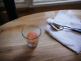 Orange Votive Candle and Holder